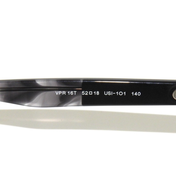 Prada 16T 16 52 USI-1O1 Striped Gray Black Eyeglasses - Picture 4 of 5